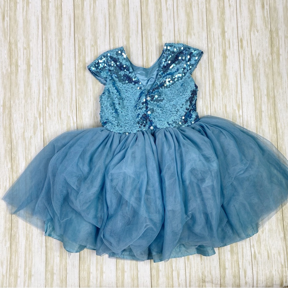 The Disney Store Blue Sequin Cinderella Costume Dress - Picture 6 of 6